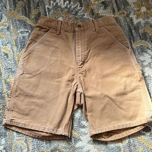 Men’s Carhartt Tan Utility Cargo Work Shorts